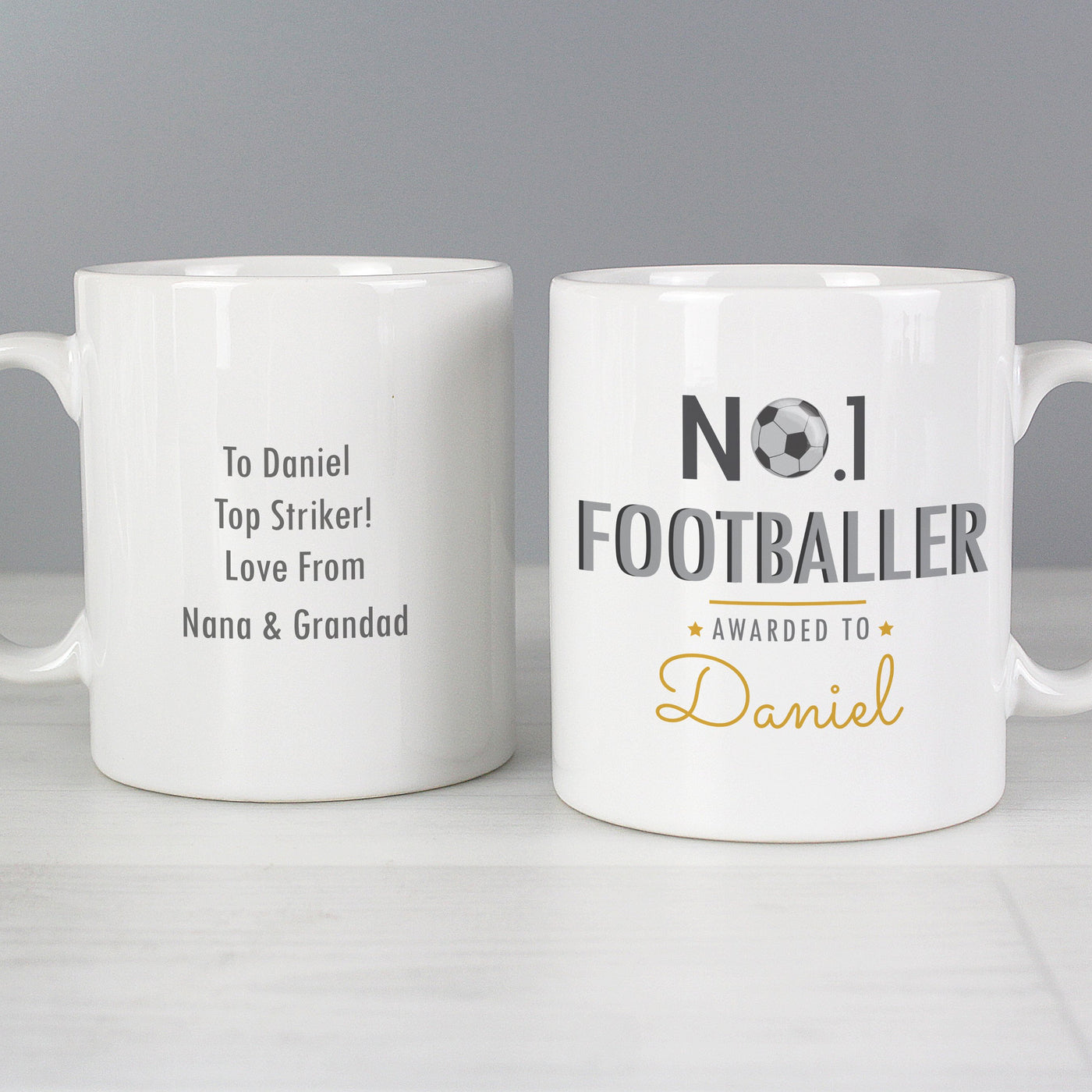 Personalised No.1 Footballer Ceramic Mug - Shop Personalised Gifts