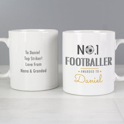 Personalised No.1 Footballer Ceramic Mug - Shop Personalised Gifts