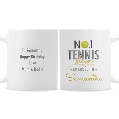 Personalised No.1 Tennis Player Ceramic Mug - Shop Personalised Gifts