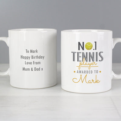 Personalised No.1 Tennis Player Ceramic Mug - Shop Personalised Gifts