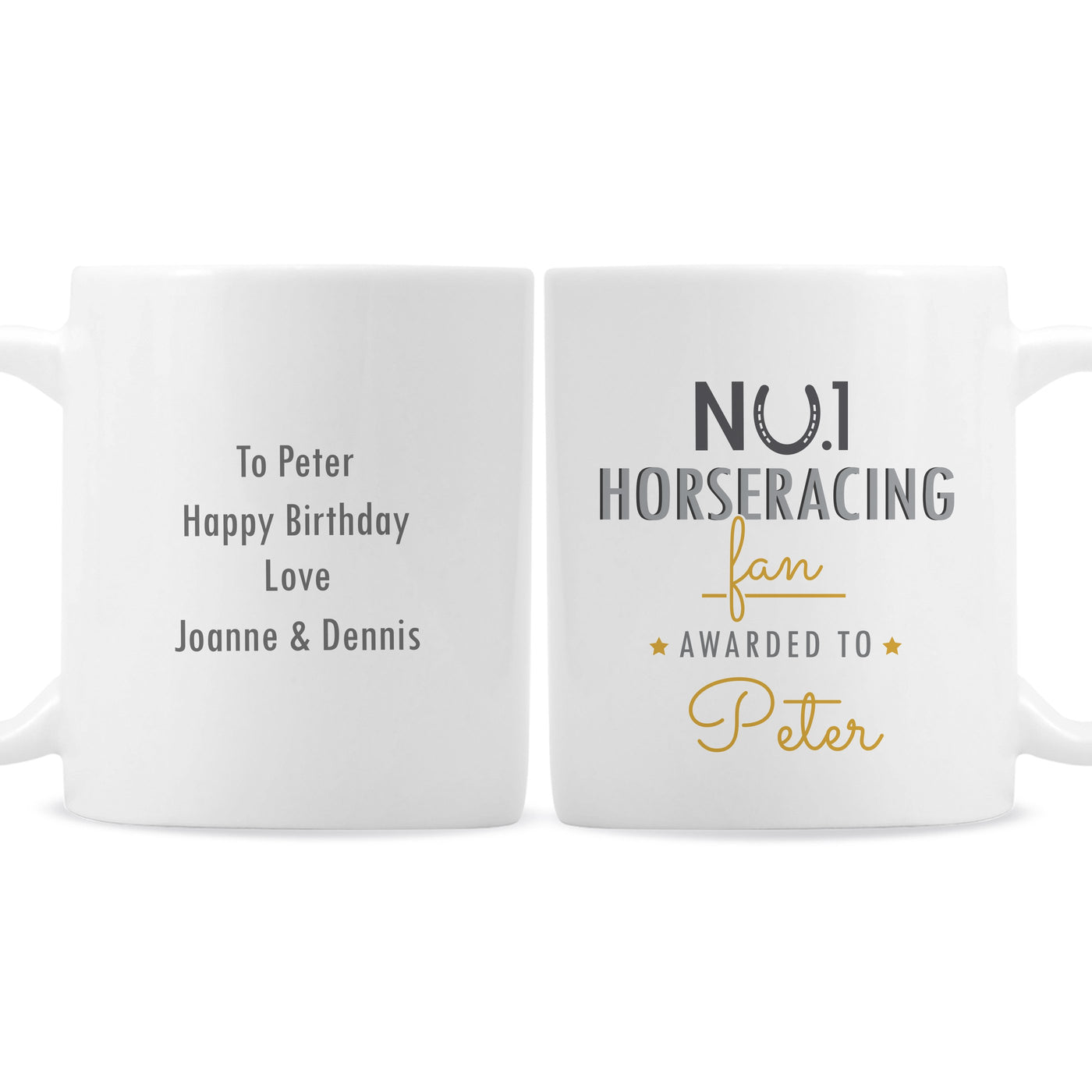Personalised No.1 Horseracing Fan Ceramic Mug - Shop Personalised Gifts