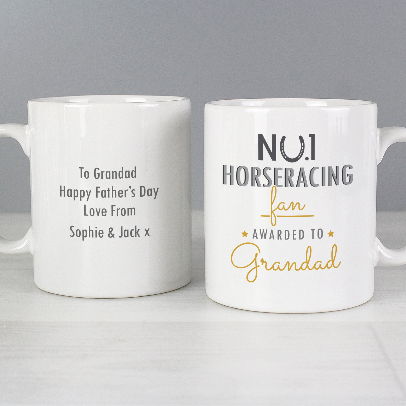 Personalised No.1 Horseracing Fan Ceramic Mug - Shop Personalised Gifts