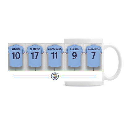 Personalised Manchester City FC Dressing Room Ceramic Mug