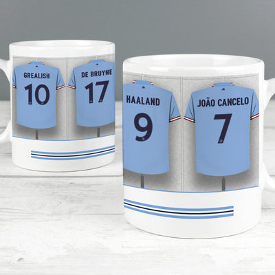 Personalised Manchester City FC Dressing Room Ceramic Mug