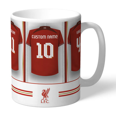 Personalised Liverpool FC Dressing Room Ceramic Mug
