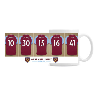 Personalised West Ham United FC Dressing Room Ceramic Mug