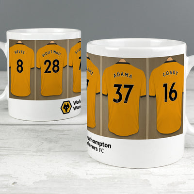 Personalised Wolves FC Dressing Room Ceramic Mug