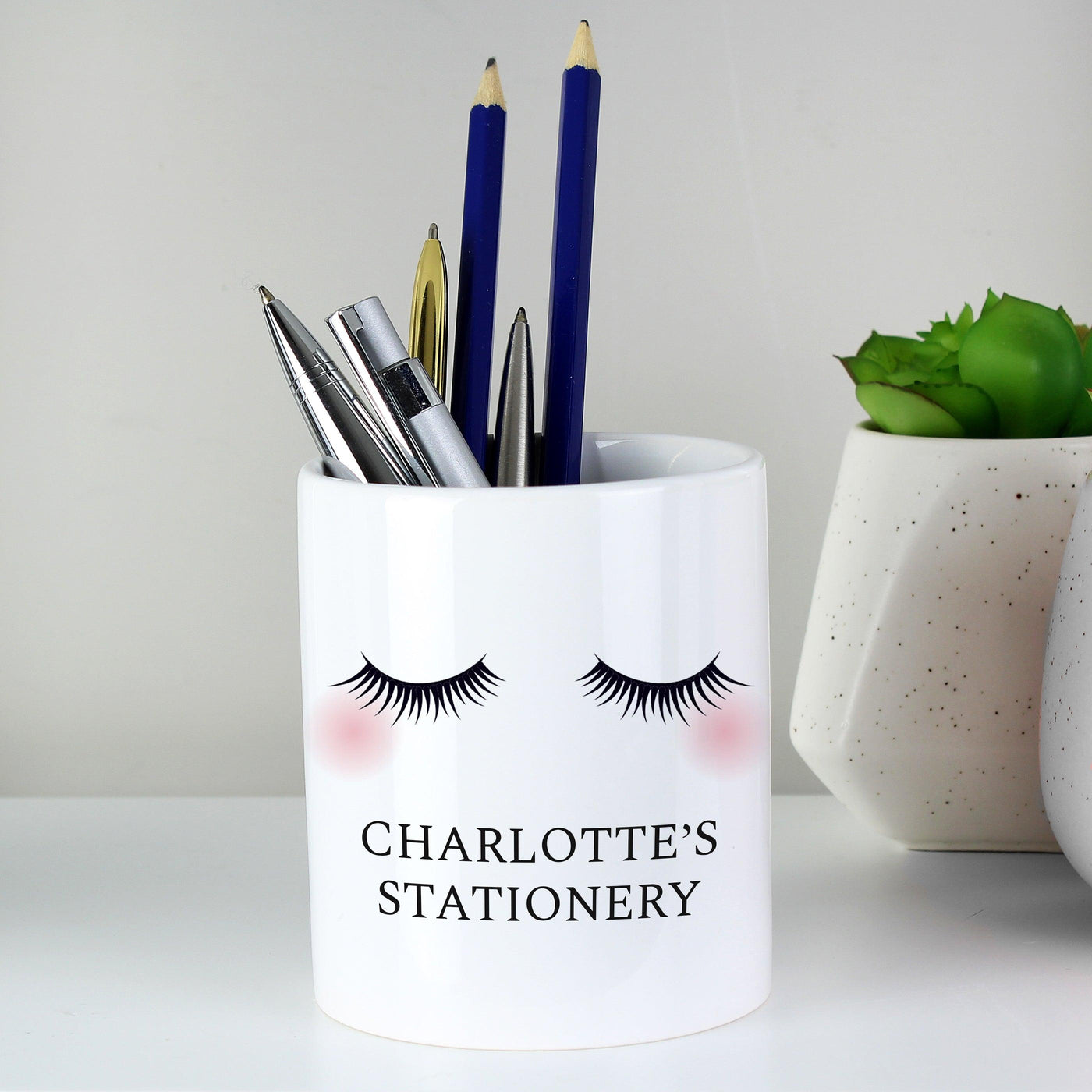 Personalised Eyelashes Ceramic Storage Pot - Shop Personalised Gifts