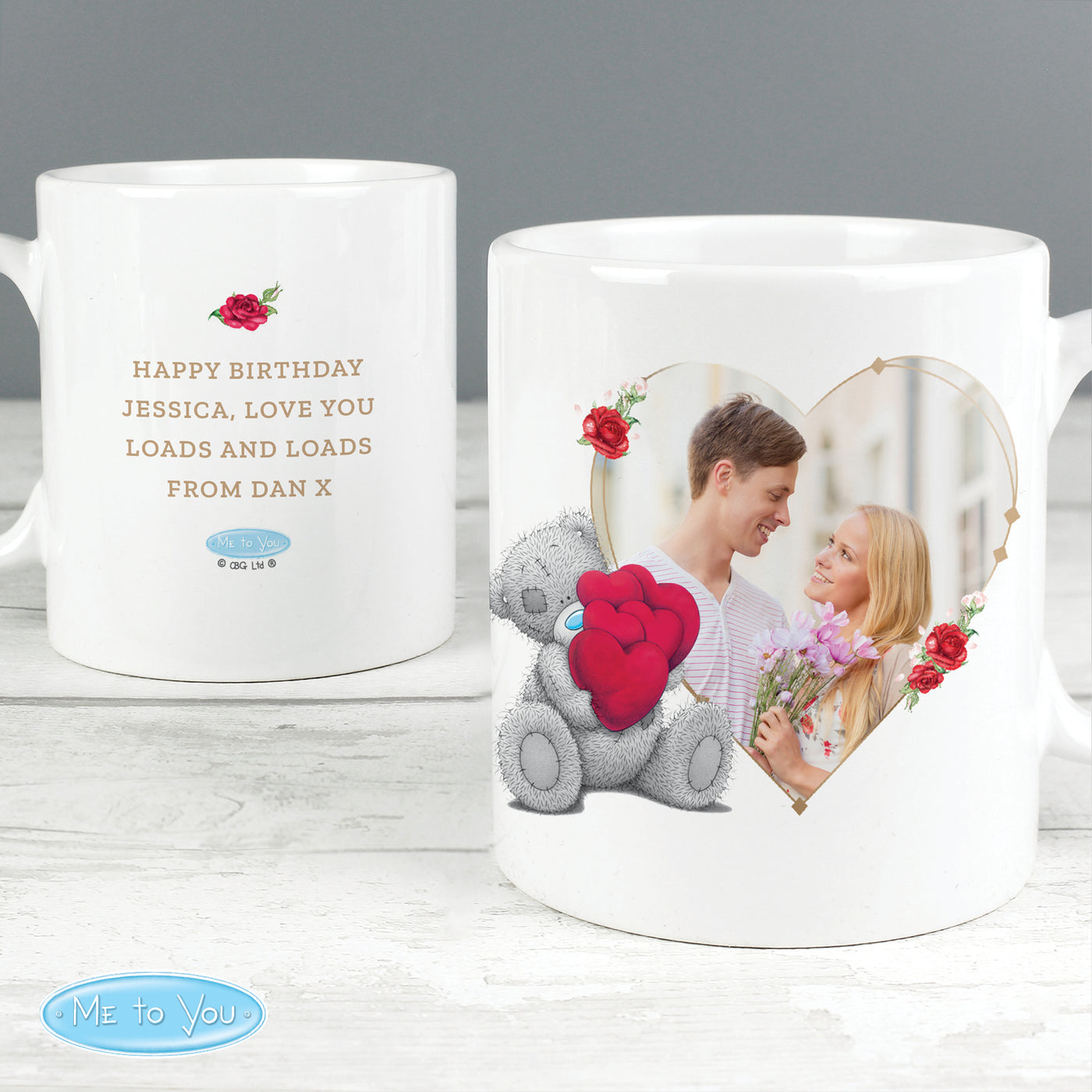 Personalised Me To You Valentines Photo Upload Ceramic Mug