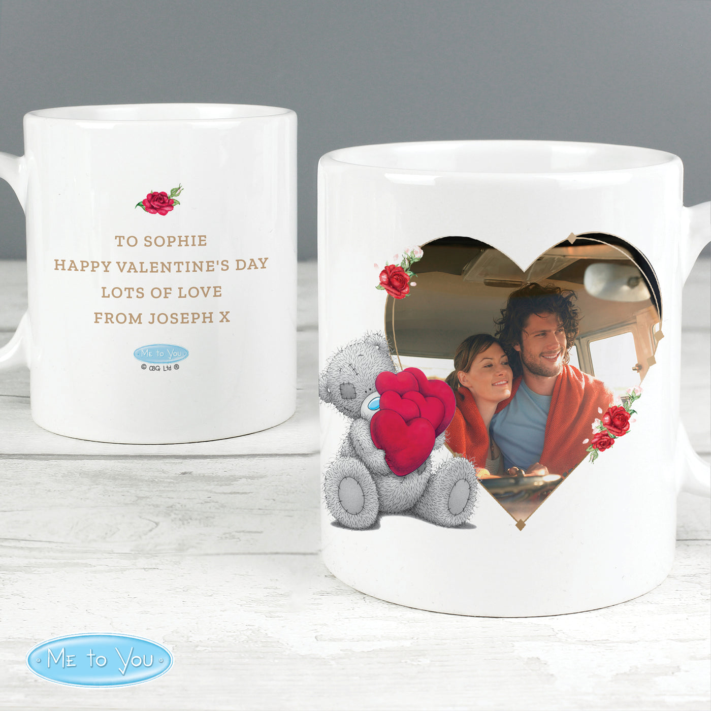 Personalised Me To You Valentines Photo Upload Ceramic Mug