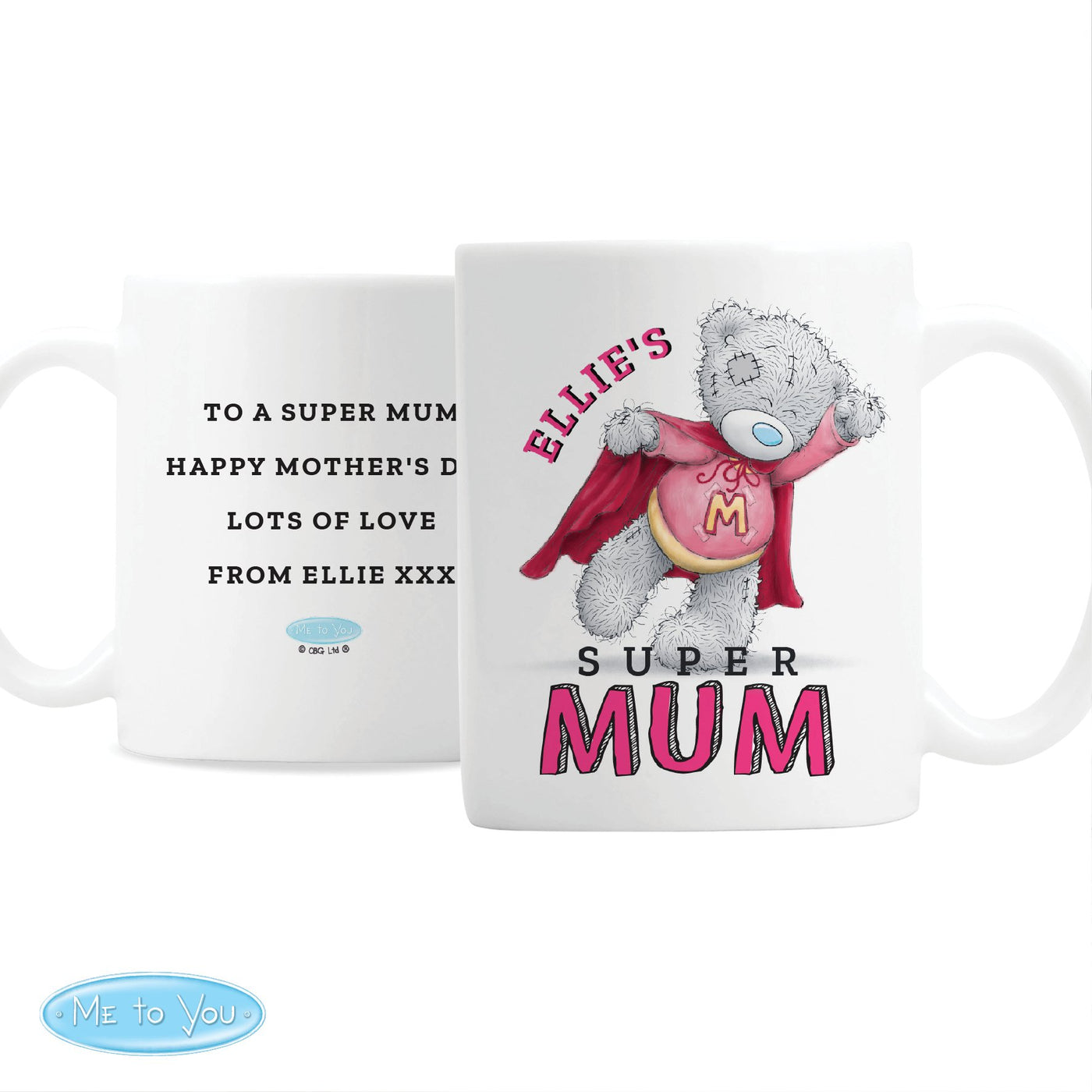 Personalised Me To You Super Mum Ceramic Mug - Shop Personalised Gifts