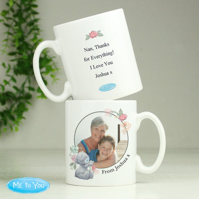 Personalised Me To You Floral Photo Upload Ceramic Mug