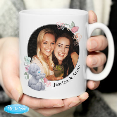 Personalised Me To You Floral Photo Upload Ceramic Mug