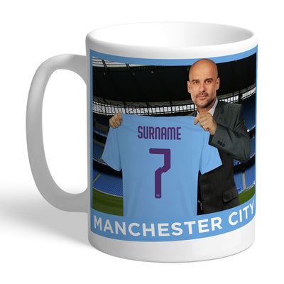 Manchester City FC Manager Ceramic Mug - Shop Personalised Gifts