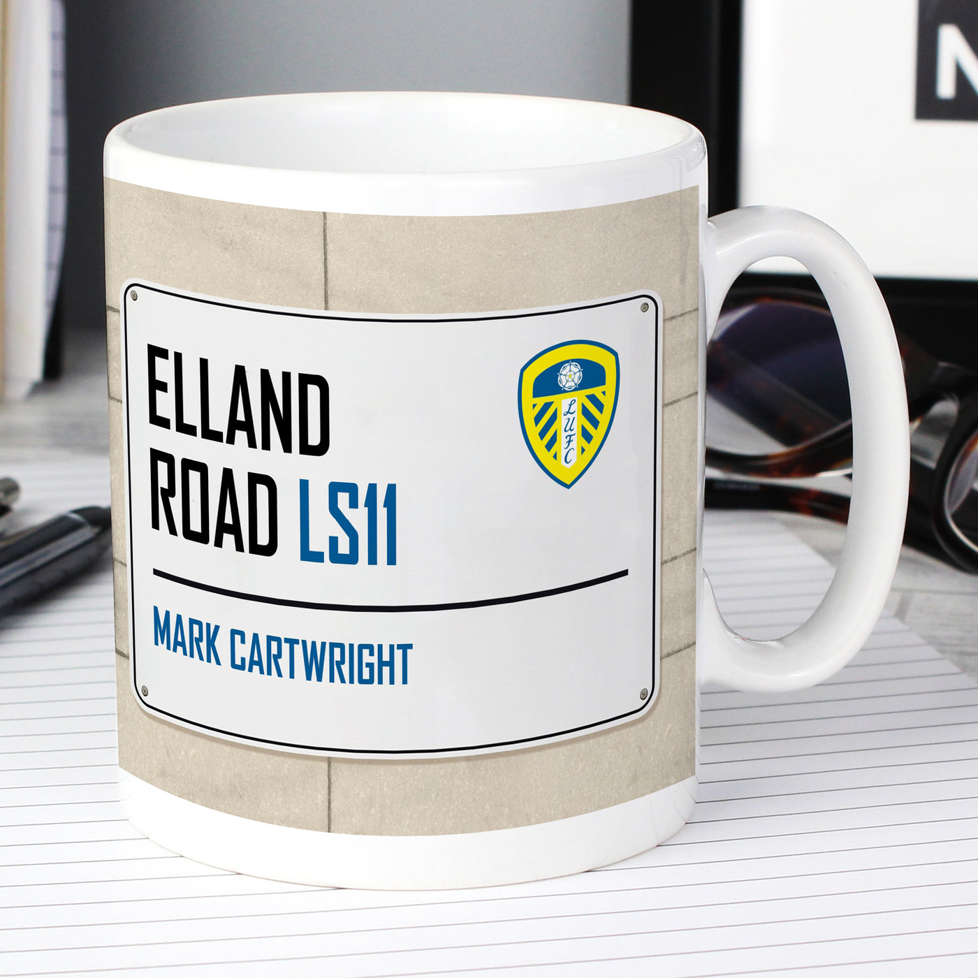 Leeds United FC Street Sign Ceramic Mug