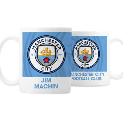 Manchester City FC Bold Crest Mug - Shop Personalised Gifts