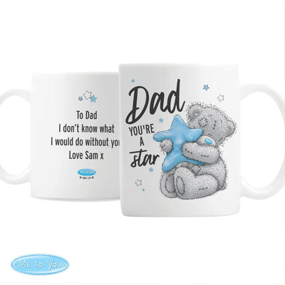 Personalised Me To You Dad You're A Star Ceramic Mug - Shop Personalised Gifts