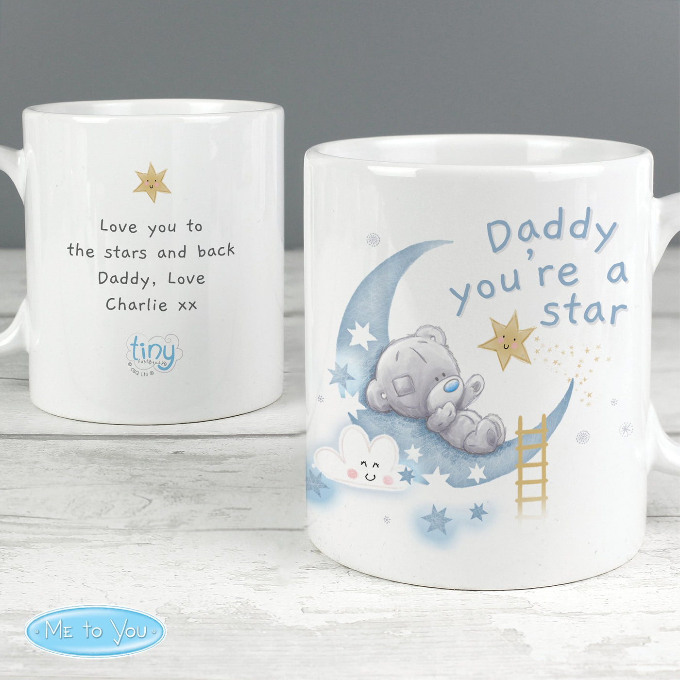 Personalised Tiny Tatty Teddy Daddy You're A Star Ceramic Mug - Shop Personalised Gifts