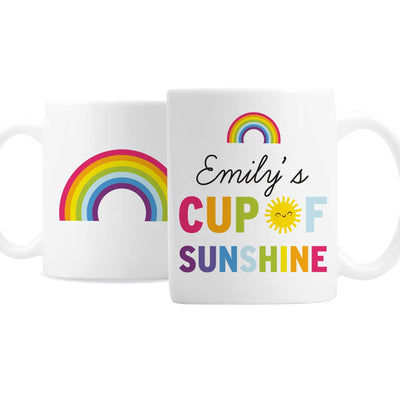 Personalised Rainbow Cup of Sunshine Ceramic Mug - Shop Personalised Gifts