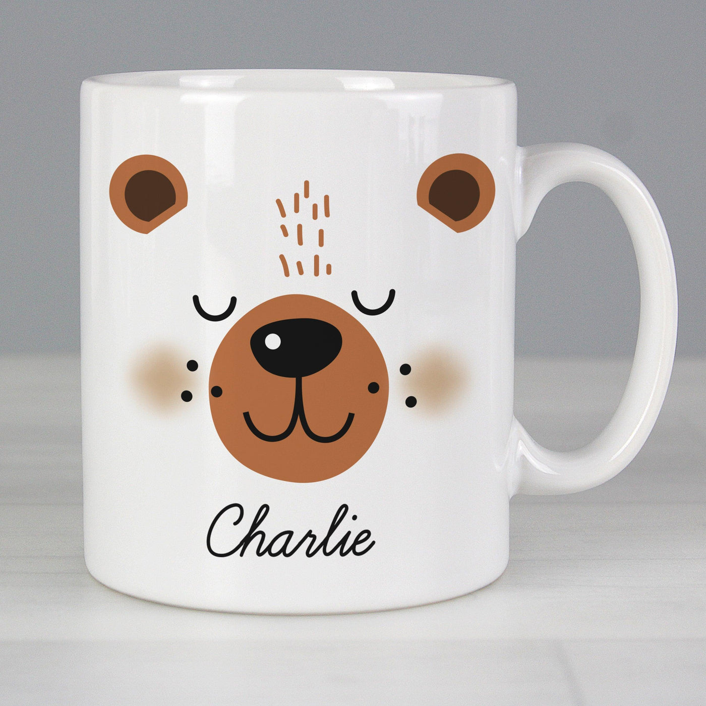 Personalised Cute Bear Face Ceramic Mug - Shop Personalised Gifts