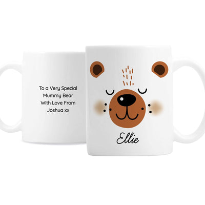 Personalised Cute Bear Face Ceramic Mug - Shop Personalised Gifts