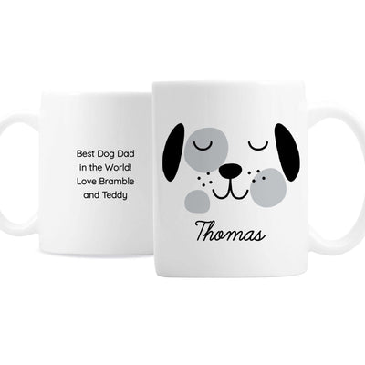 Personalised Cute Dog Face Ceramic Mug - Shop Personalised Gifts