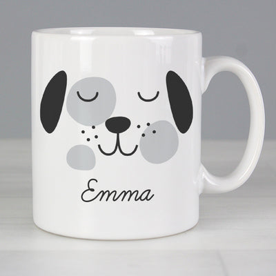 Personalised Cute Dog Face Ceramic Mug - Shop Personalised Gifts