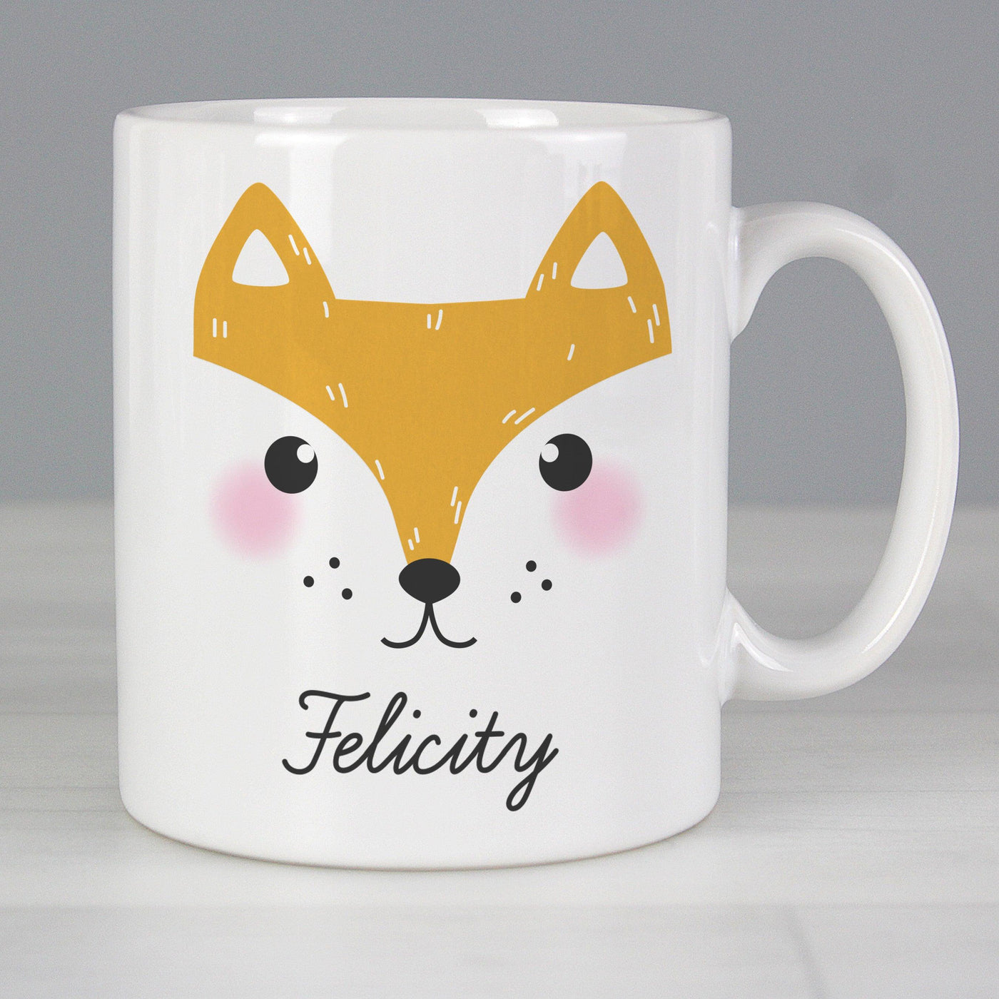 Personalised Cute Fox Face Ceramic Mug - Shop Personalised Gifts