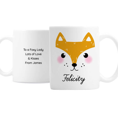 Personalised Cute Fox Face Ceramic Mug - Shop Personalised Gifts