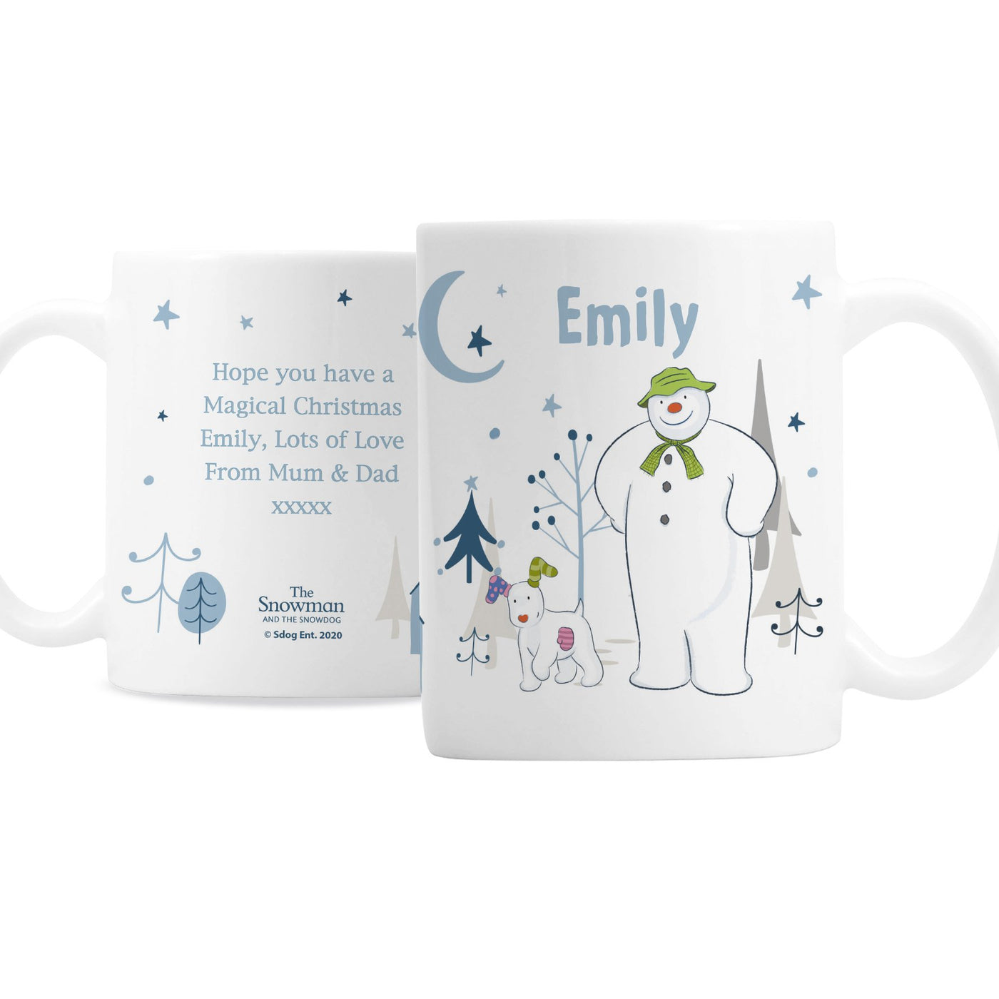 Personalised The Snowman and the Snowdog Ceramic Mug - Shop Personalised Gifts