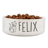 Personalised Scribble Cat 14cm Medium Pet Bowl - Shop Personalised Gifts