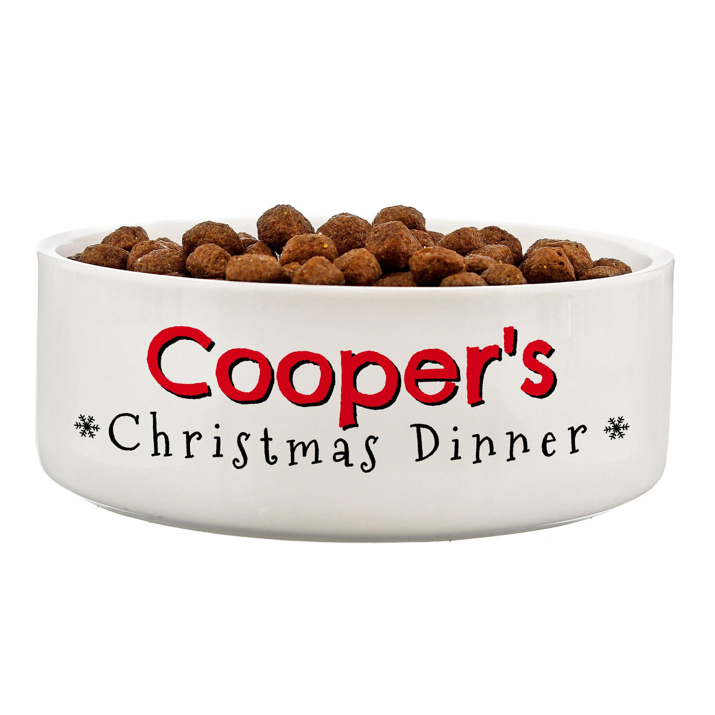 Personalised Christmas Dinner 14cm Medium Pet Bowl - Shop Personalised Gifts