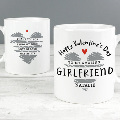 Personalised Happy Valentine's Day Ceramic Mug - Shop Personalised Gifts