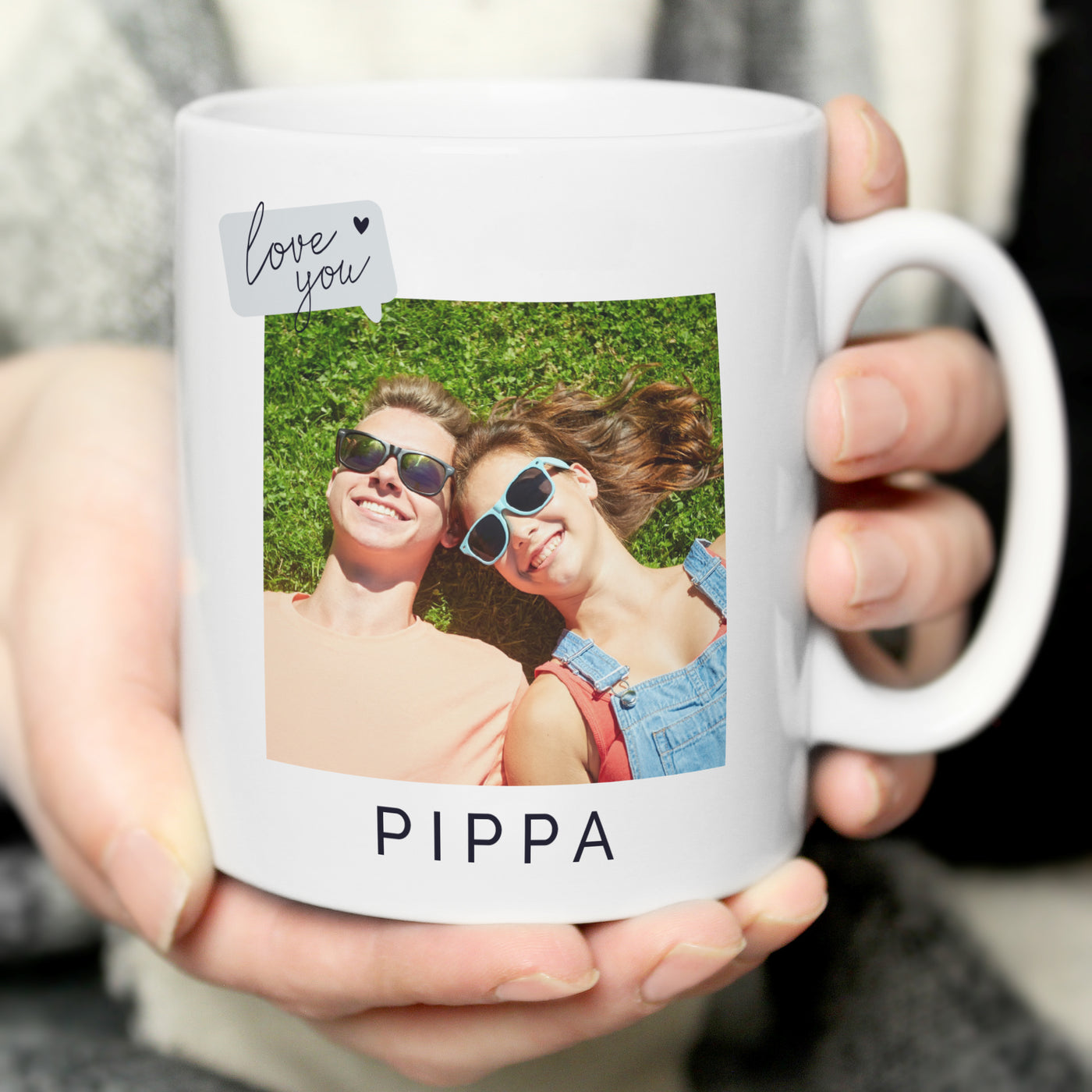 Personalised Love You Snapshot Photo Upload Ceramic Mug