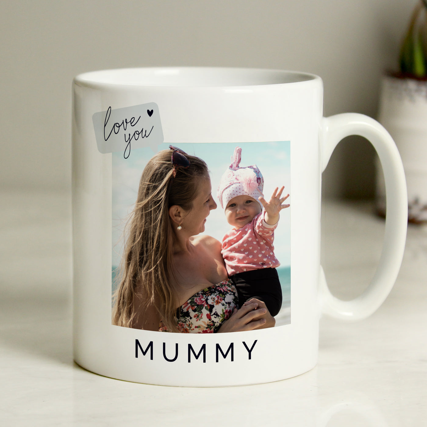 Personalised Love You Snapshot Photo Upload Ceramic Mug