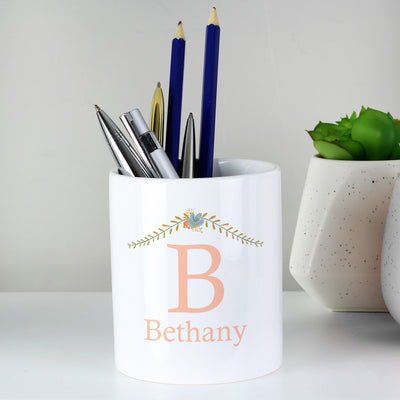 Personalised Floral Bouquet Ceramic Storage Pot - Shop Personalised Gifts