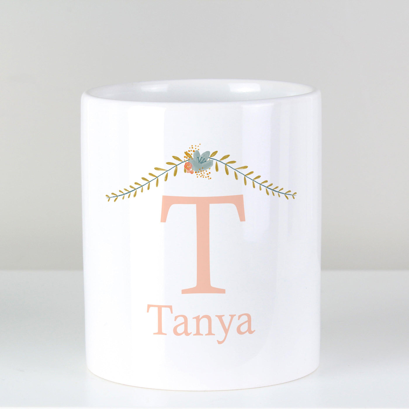 Personalised Floral Bouquet Ceramic Storage Pot - Shop Personalised Gifts