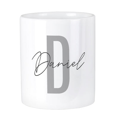 Personalised Initial & Name Ceramic Storage Pot - Shop Personalised Gifts