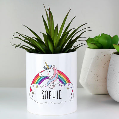 Personalised Unicorn Ceramic Storage Pot - Shop Personalised Gifts