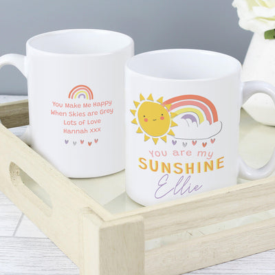 Personalised You Are My Sunshine Ceramic Mug - Shop Personalised Gifts