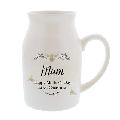 Personalised Floral Bee Ceramic Flower Jug - Shop Personalised Gifts