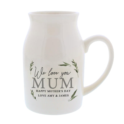 Personalised Botanical Ceramic Flower Jug - Shop Personalised Gifts