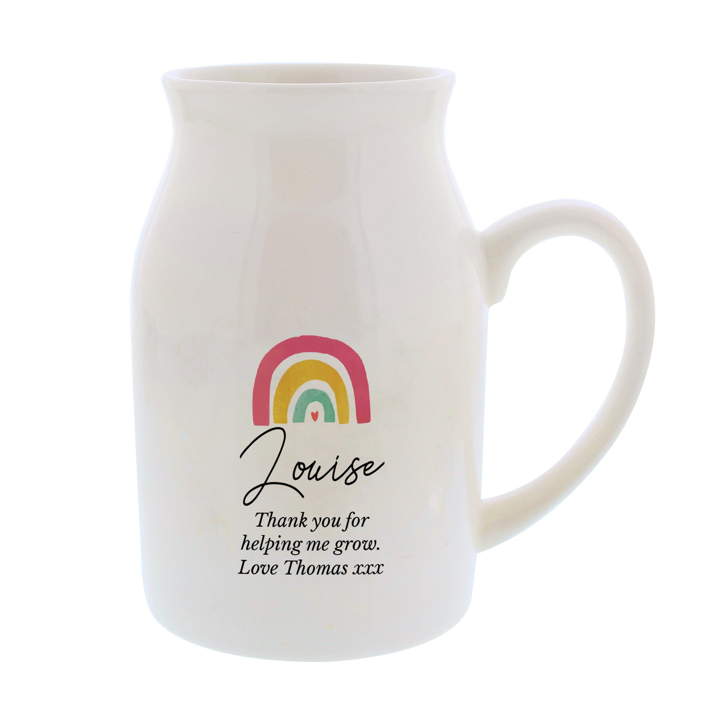 Personalised Rainbow Ceramic Flower Jug - Shop Personalised Gifts