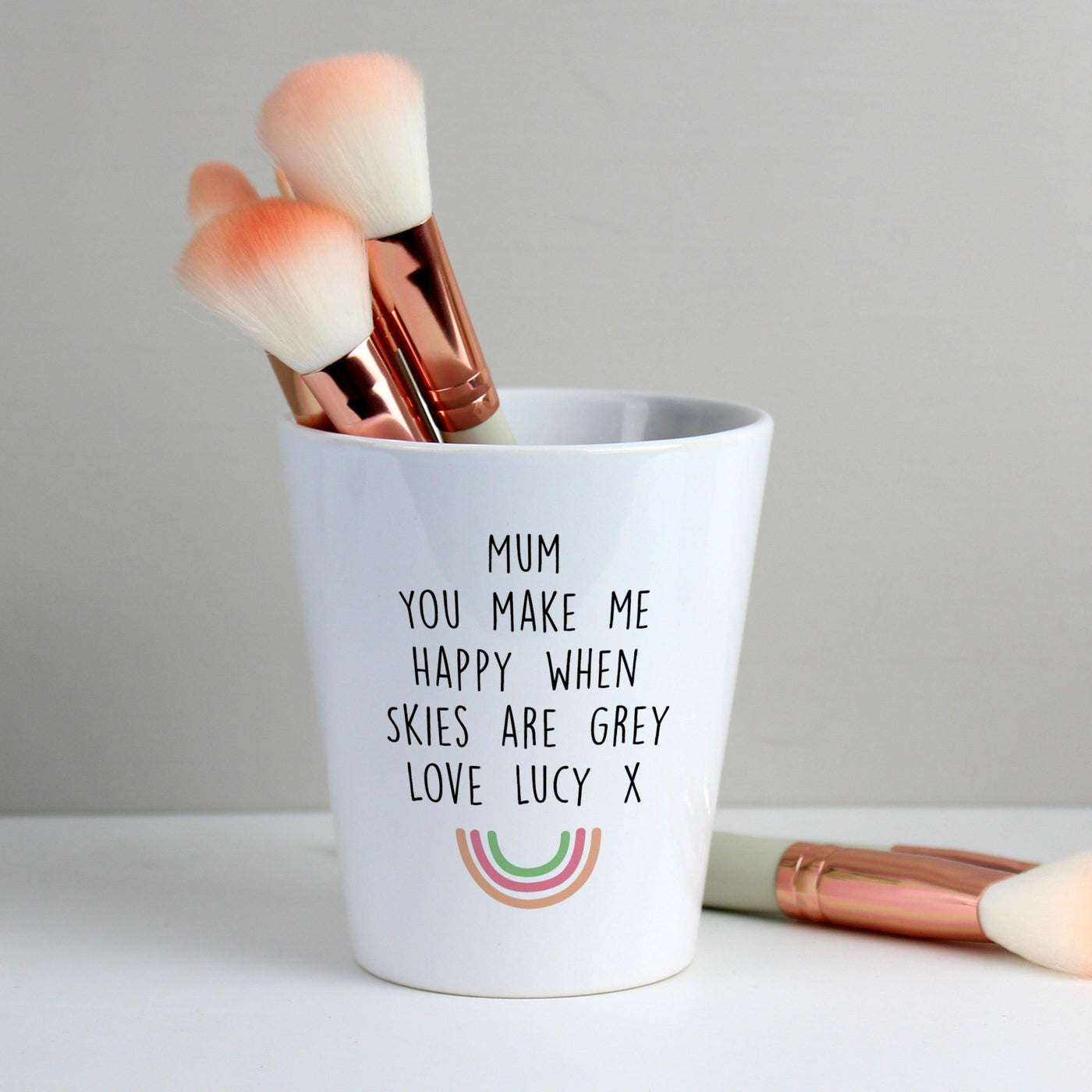 Personalised Rainbow Ceramic Plant Pot - Shop Personalised Gifts