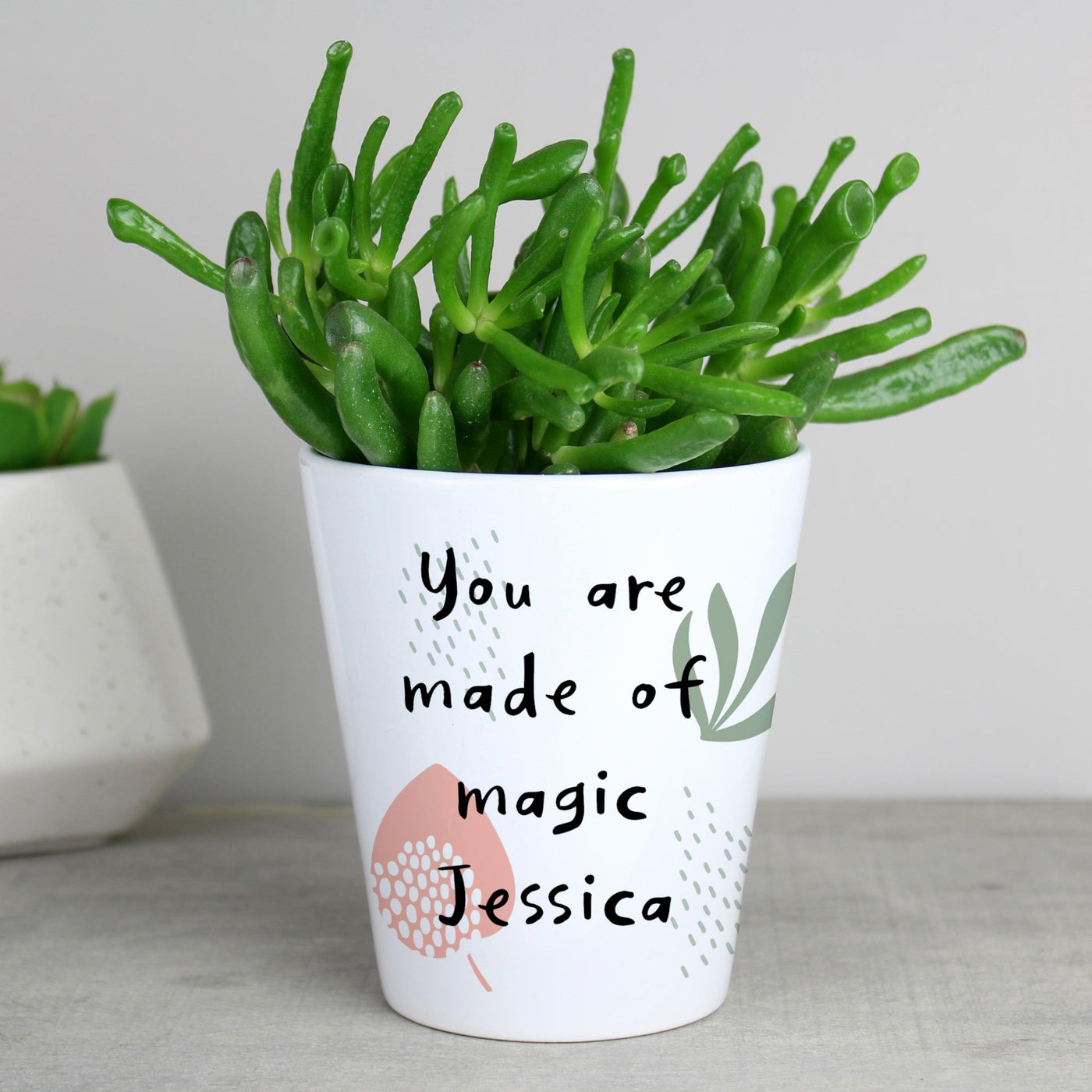 Personalised Abstract Pattern Ceramic Plant Pot - Shop Personalised Gifts