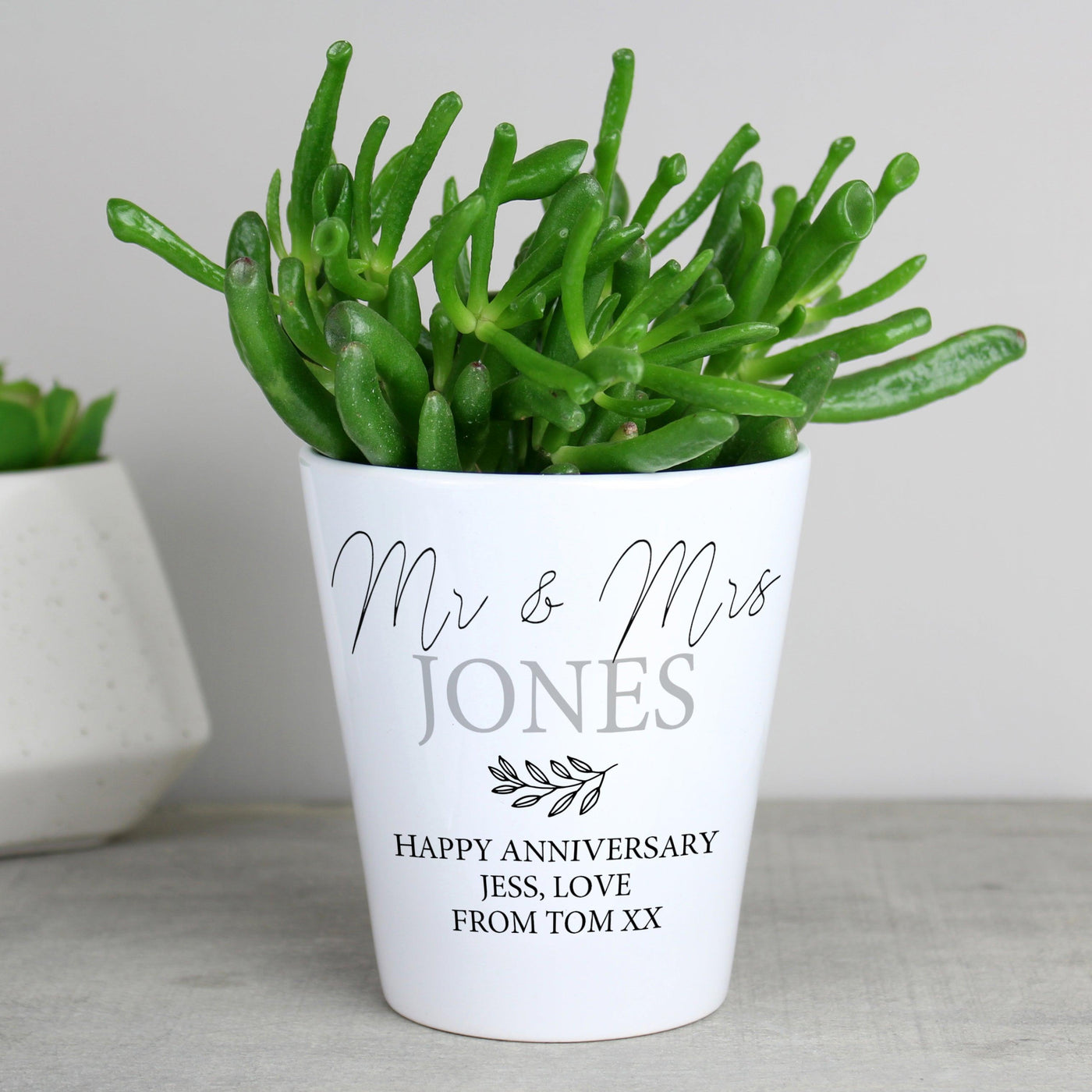 Personalised Free Text Ceramic Plant Pot - Shop Personalised Gifts