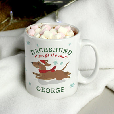 Personalised Dachshund Through... Ceramic Mug - Shop Personalised Gifts