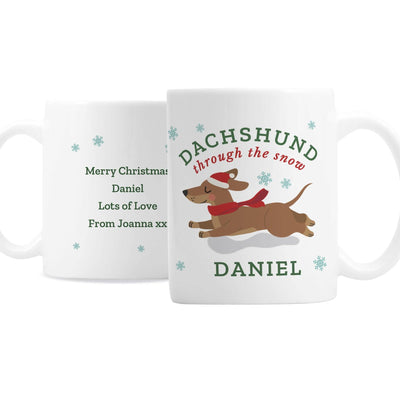 Personalised Dachshund Through... Ceramic Mug - Shop Personalised Gifts