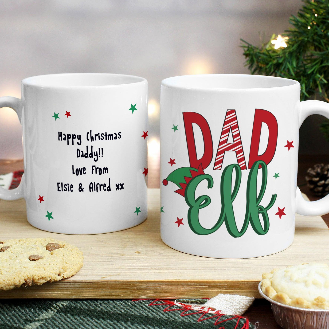 Personalised Dad Elf Ceramic Mug - Shop Personalised Gifts