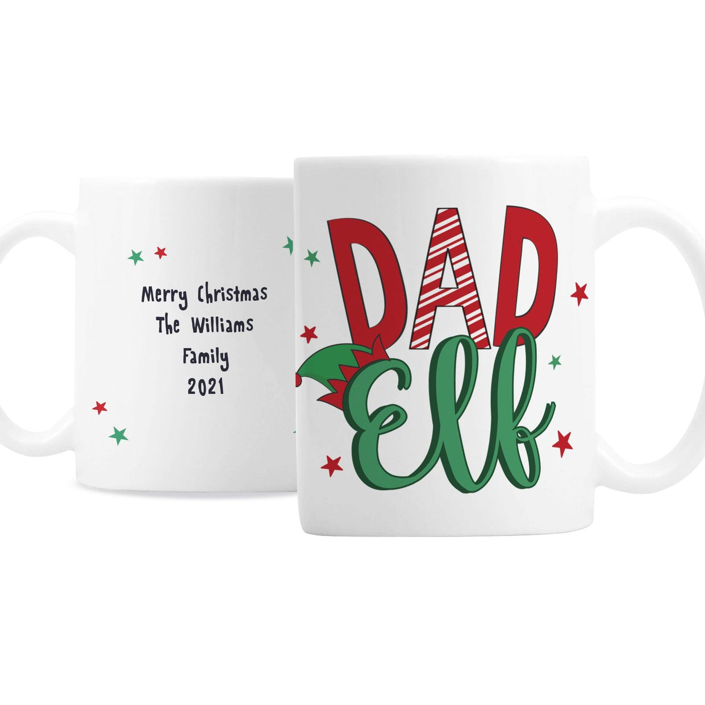 Personalised Dad Elf Ceramic Mug - Shop Personalised Gifts